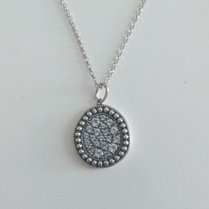 Elegant 925 Sterling Silver Pendant Necklace 9.5 Inch Chain